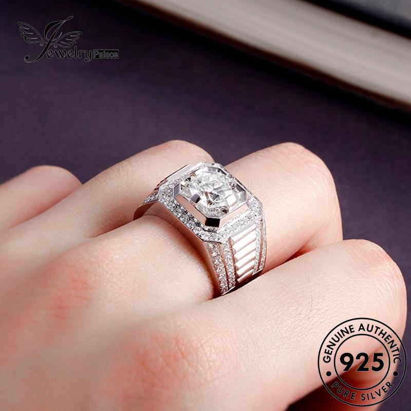 Jewelrypalace Asli Wanita Perak925 Berlian Fashion Moissanite Rings R51