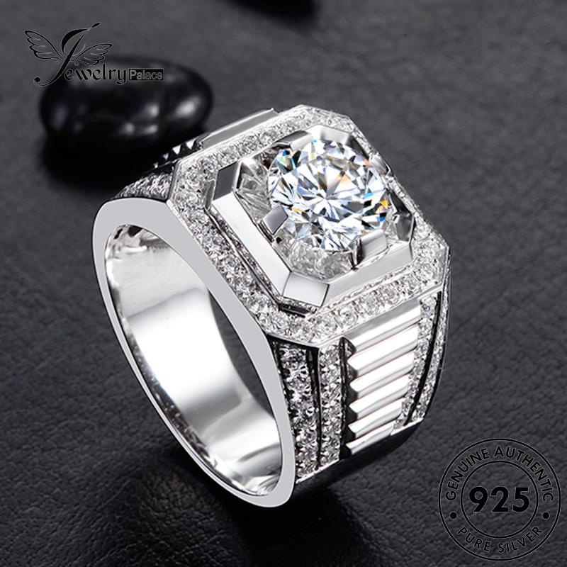 Jewelrypalace Asli Wanita Perak925 Berlian Fashion Moissanite Rings R51