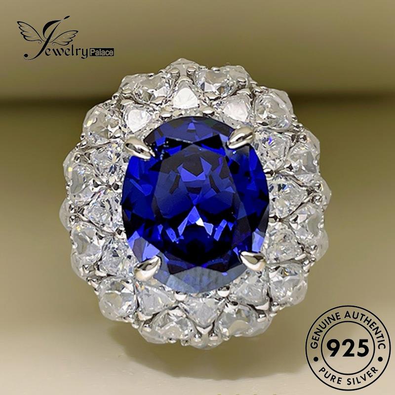 Jewelrypalace Love Perak925 Safir Asli Cincin Mewah Wanita R285