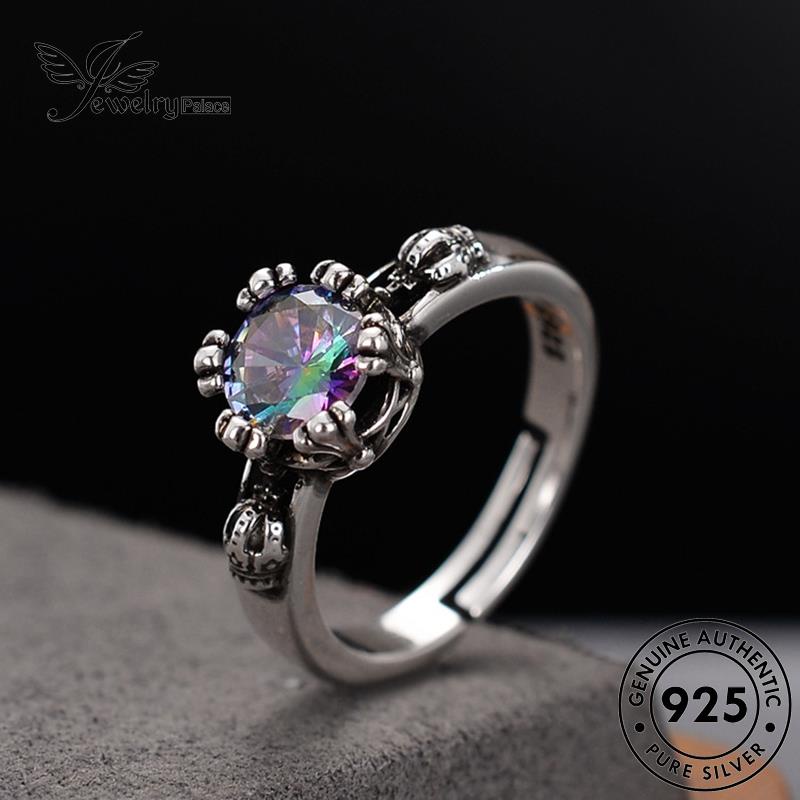 Jewelrypalace Moissanite925 Perak Asli Cincin Vintage Wanita Perhiasan Berlian M075