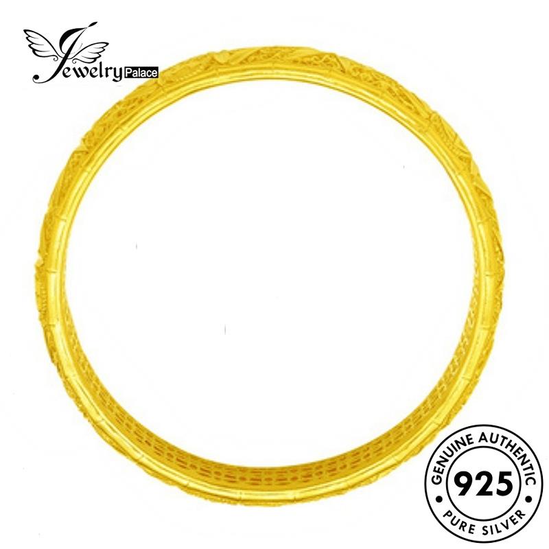 Jewelrypalace Gelang Simple Asli925Daun Wanita Perak Bambu B670