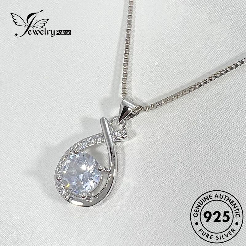 Jewelrypalace Fashion925 Kalung Perak Asli Wanita Sapphire N1108