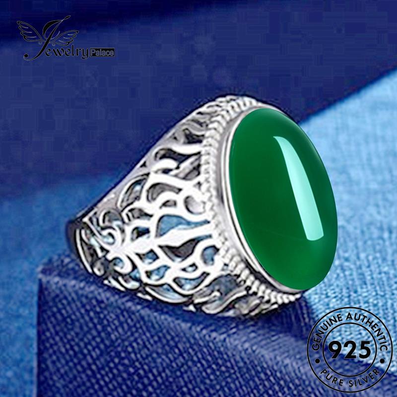 Perhiasantempat Mendominasi Wanita925 Cincin Perak Emerald Original R1712