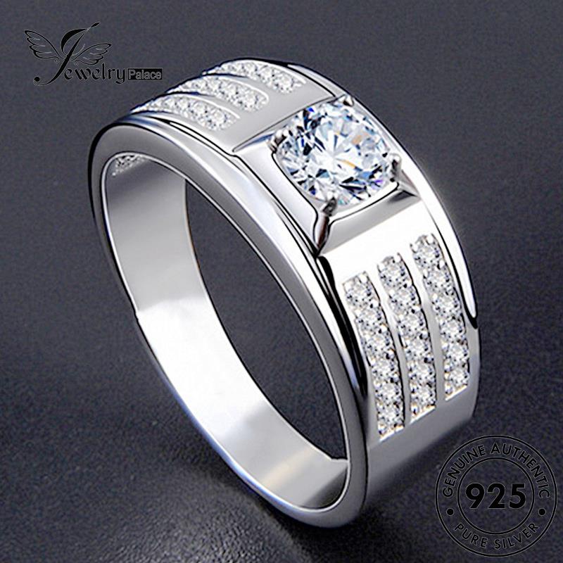 Jewelrypalace Cakar925 Klasik Empat Asli Moissanite Perak Berlian Wanita Rings R1740