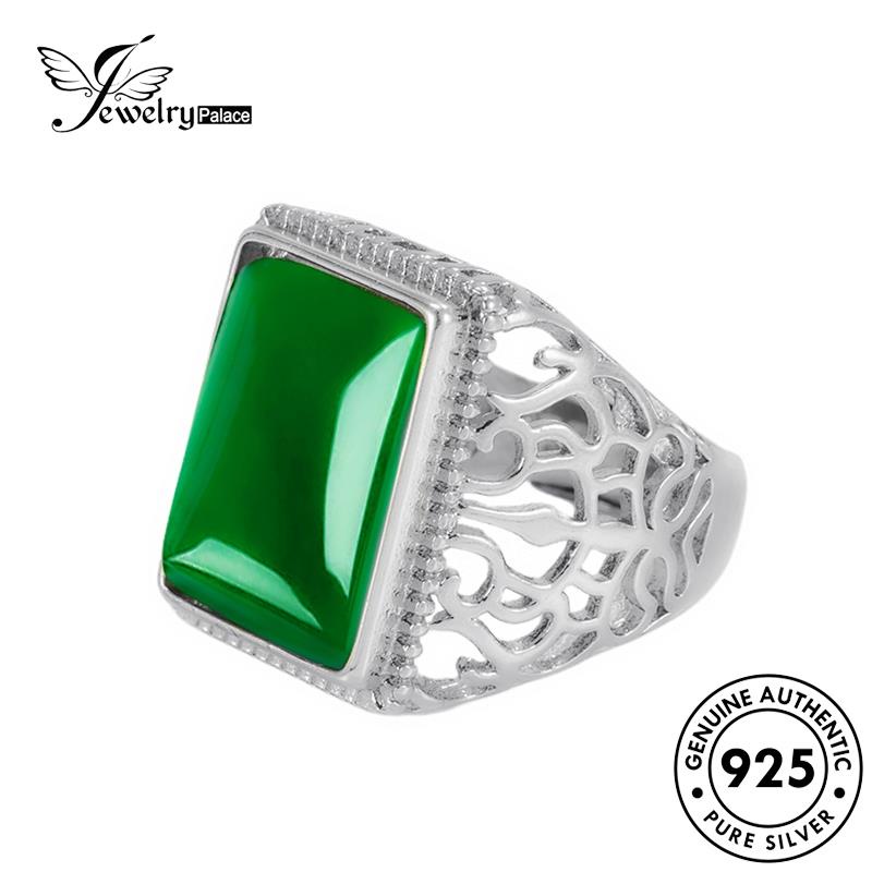 Jewelrypalace Cincin Wanita Perak Emerald Tree Hidup Asli925 R1725