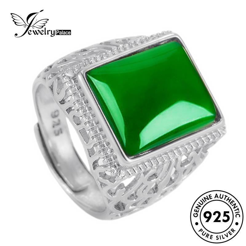 Jewelrypalace Cincin Wanita Perak Emerald Tree Hidup Asli925 R1725