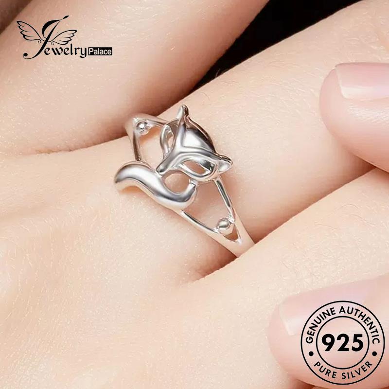 Jewelrypalace925 Asli Fox Perak Wanita Temperamen Rings R1734