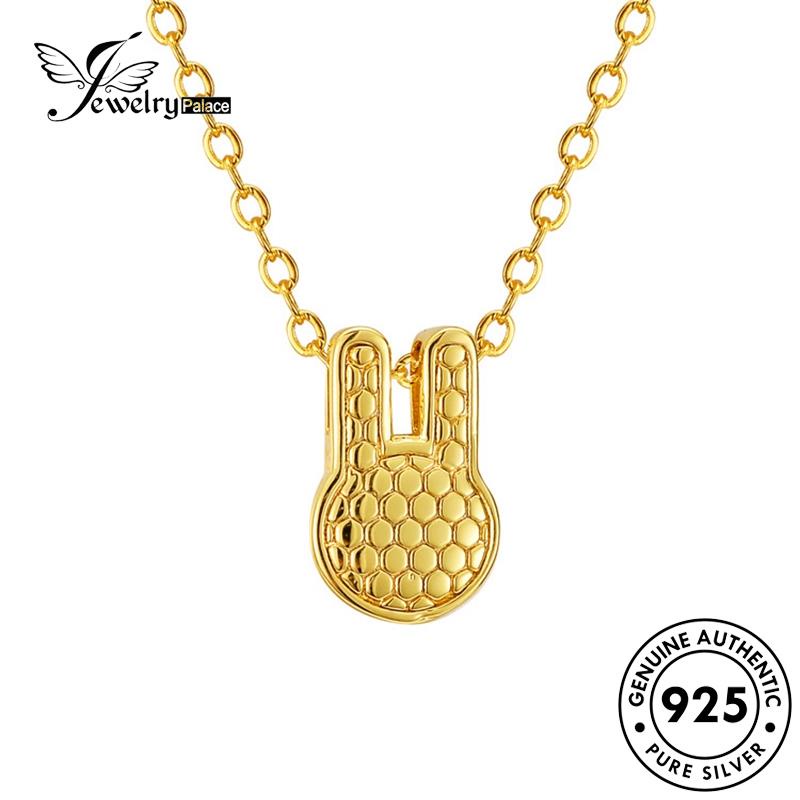 Jewelrypalace Kalung Perak925 Kelinci Emas Asli Wanita Lucu N115