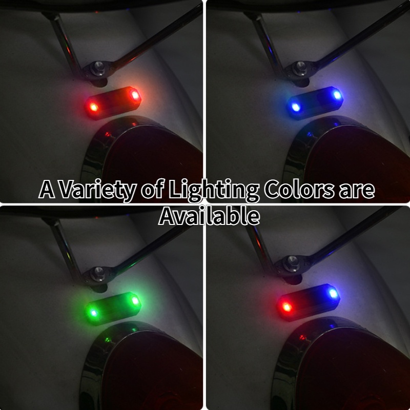 Mobil Mini Solar Peringatan Cahaya Multicolor LED Smart Charging Light Motor Self-Adhesive Anti-Rear Strobo Elektrik Kendaraan Sepeda Tail Light Malam Ride Aksesoris