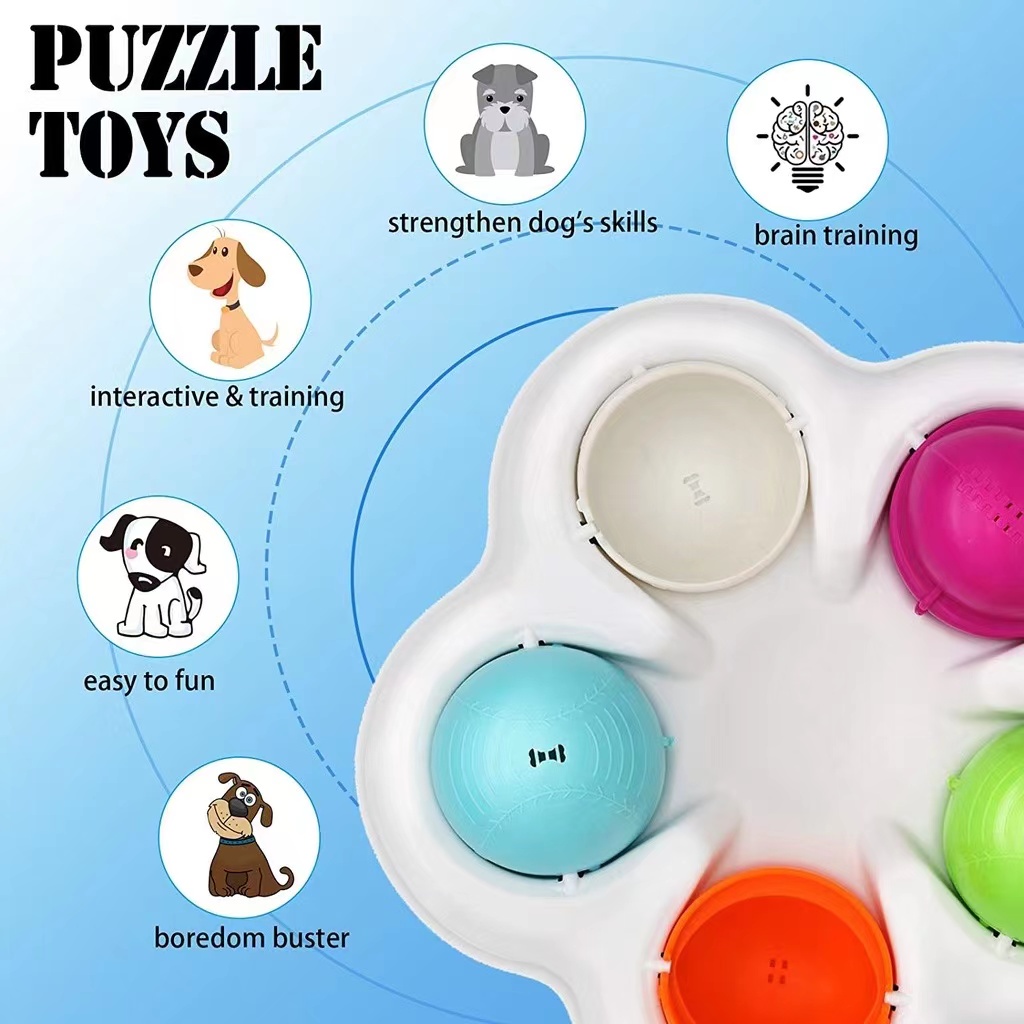 Pet IQ Mainan Cerdas Untuk Kucing Dan Anjing Mainan Puzzle Untuk Anak Kucing Anjing Tapak Dispenser Mainan Interaktif