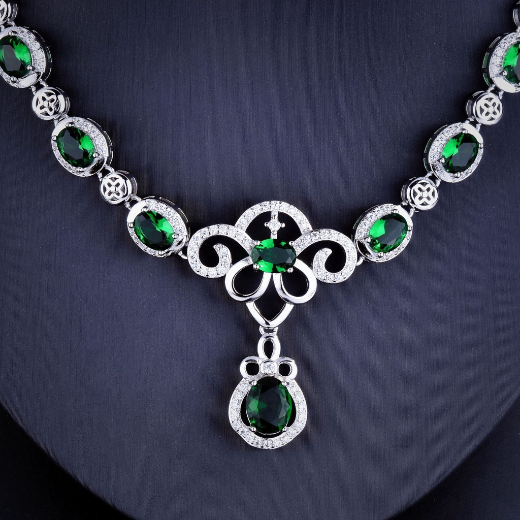 Goldkingdom Aksesoris Perhiasan Fashion Ready Stock Desain Kalung Telur Angsa Nenek Alami Dengan Liontin Berlian Kekayaan