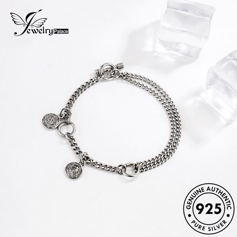 Jewelrypalace Silver Queen Personality925 Wanita Asli Gelang B208