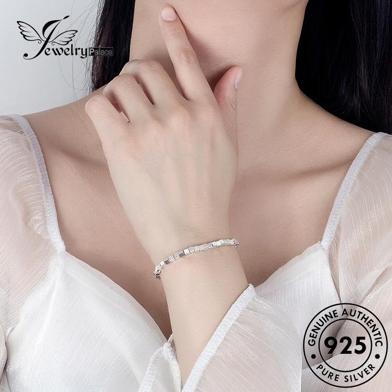 Jewelrypalace Gelang Asli Persegi Pribadi925 Perak Wanita Kecil B223