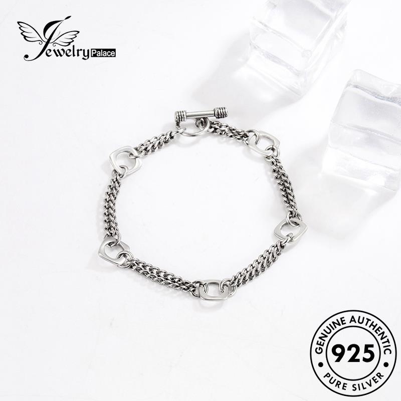 Jewelrypalace 925gelang Retro Perak Wanita Geometri Asli B209