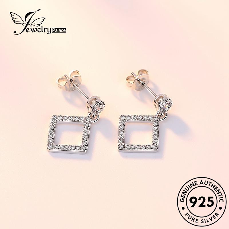 Jewelrypalace Berlian Asli Berujung Lima Anting Moissanite Perak Fashion Wanita Stud925Bintang E260