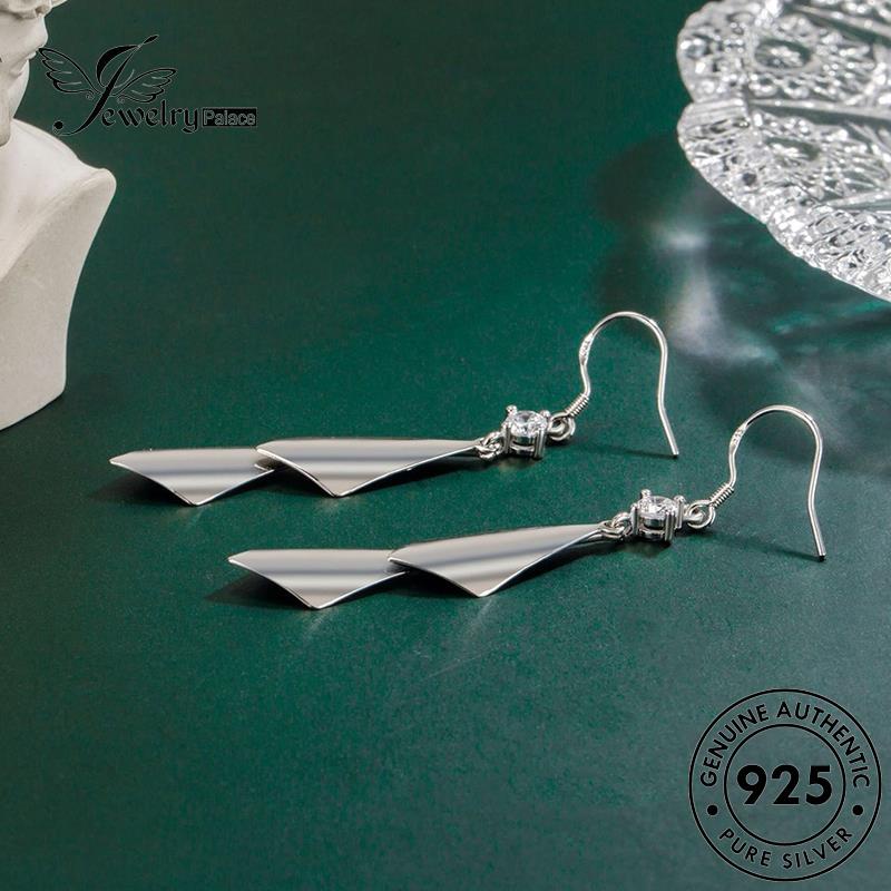 Jewelrypalace Hook Perak Asli Wanita Geometri Maju925 Anting E472