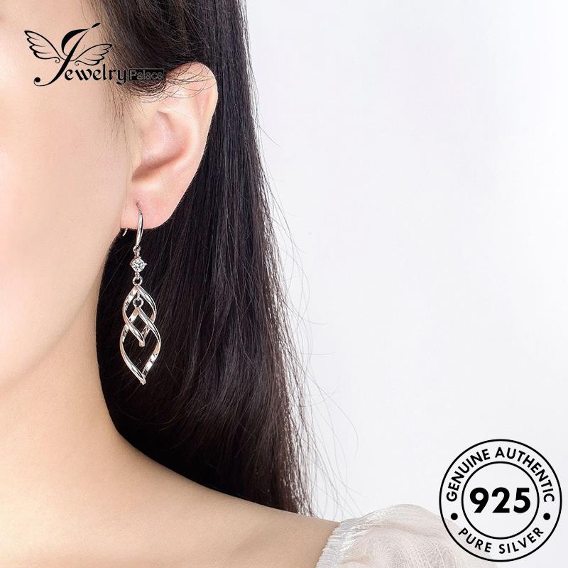 Jewelrypalace Perak Sastra Asli925 Anting Lilit Wanita Hook E473