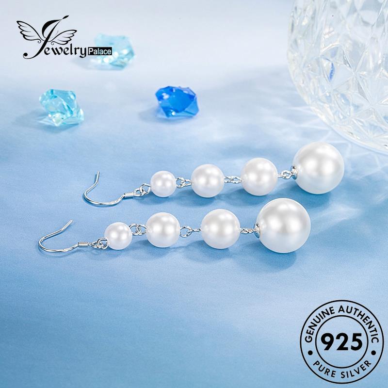 Jewelrypalace Anting Perak925 Asli Wanita Fashion Kait Mutiara E494