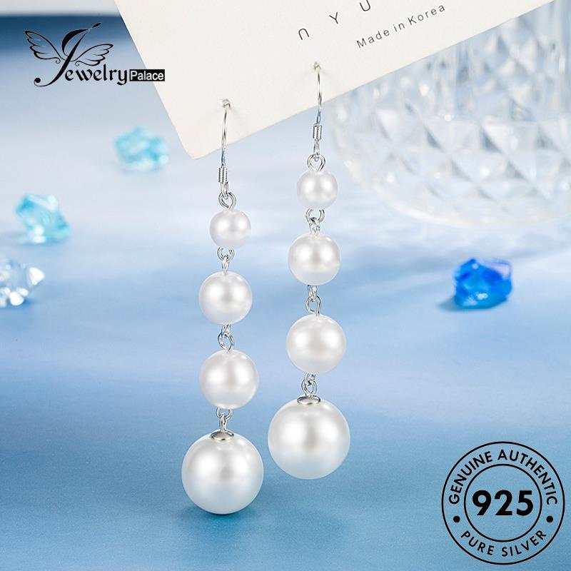 Jewelrypalace Anting Perak925 Asli Wanita Fashion Kait Mutiara E494