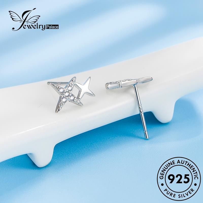 Jewelrypalace Stud Asli925 Anting Desain Bintang Perak Wanita E769