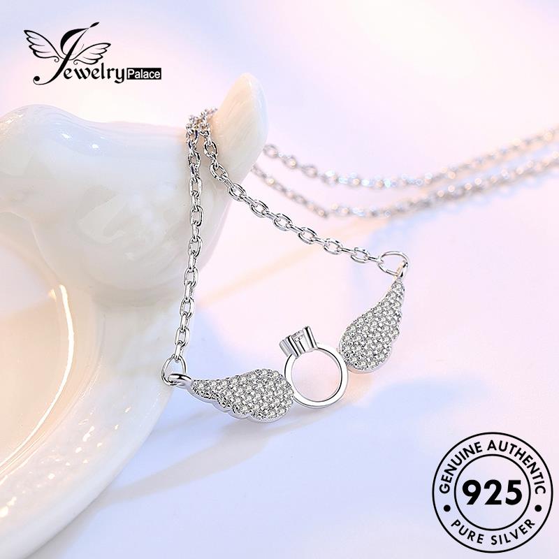 Jewelrypalace925 Asli Temperamen Malaikat Kalung Wanita Perak N13