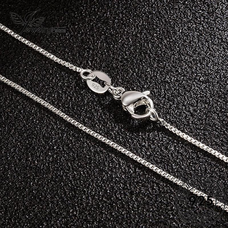 Tempat Perhiasan Wanita Kalung925 Kotak Simple Perak Asli N54