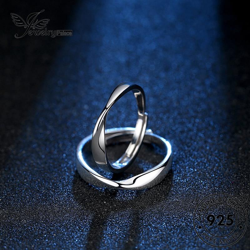 Jewelrypalace Perak925 Fashion Asli Cincin Couple Mobius R88