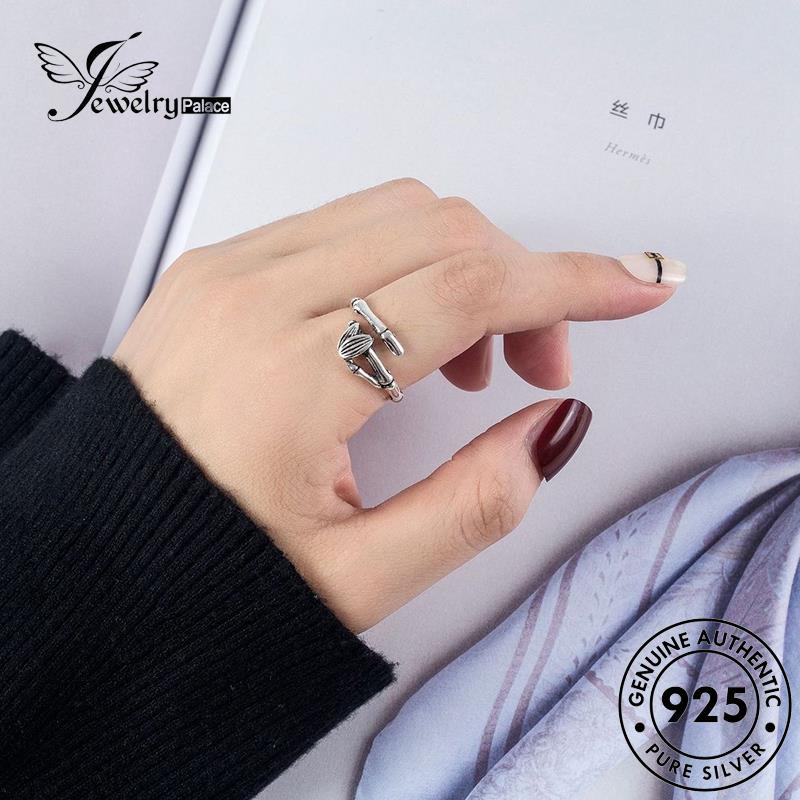 Jewelrypalace Vintage Bambu Wanita Asli Perak925Cincin R270