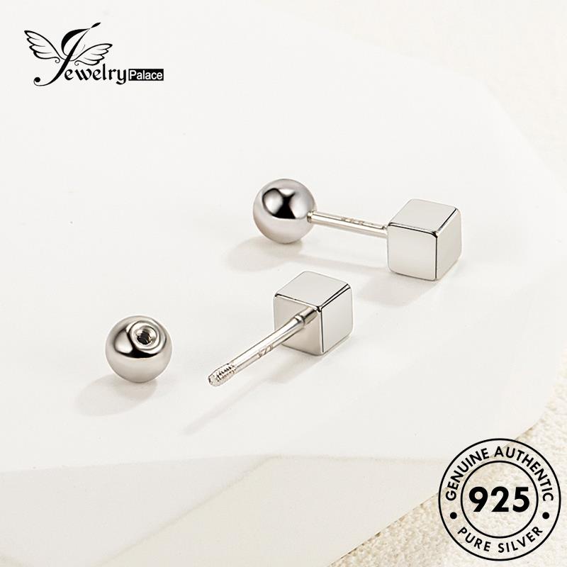 Jewelrypalace Stud Asli Sekrup Simple Anting Perak Wanita925 E800