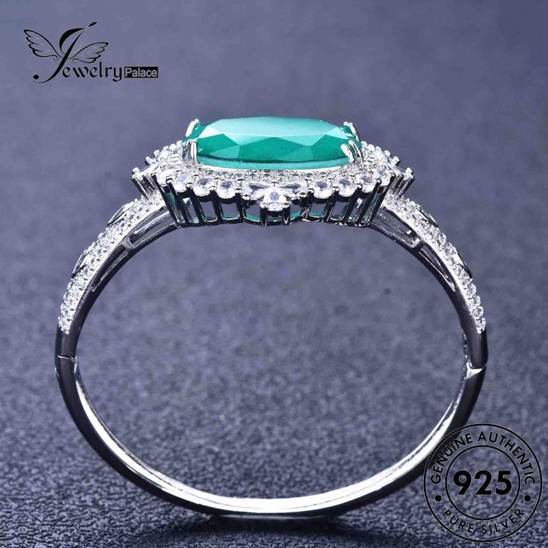 Jewelrypalace Asli Aquamarine Wanita Perak Mewah925 Gelang B281