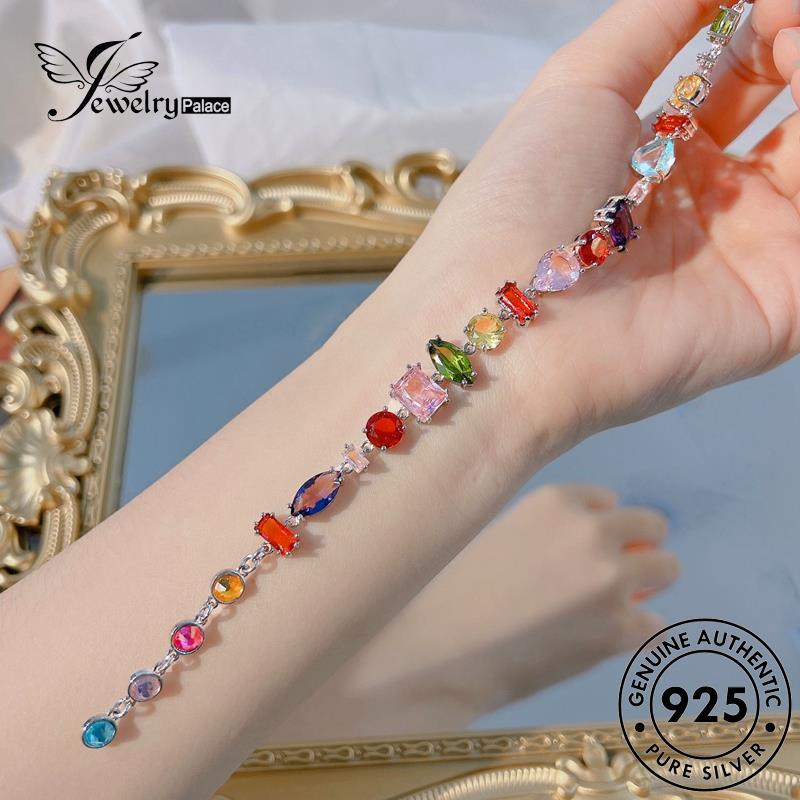 Jewelrypalace Gelang Perak Kristal Asli Candies925 Wanita Kotak B565