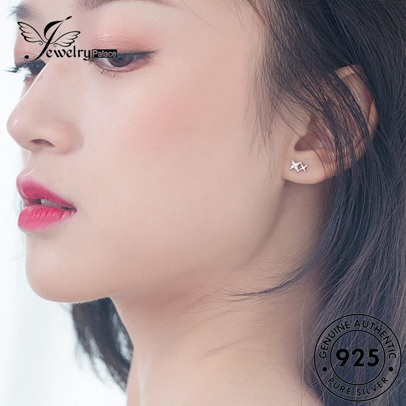 Jewelrypalace Anting Wanita Asli925 Stud Perak Bintang E75