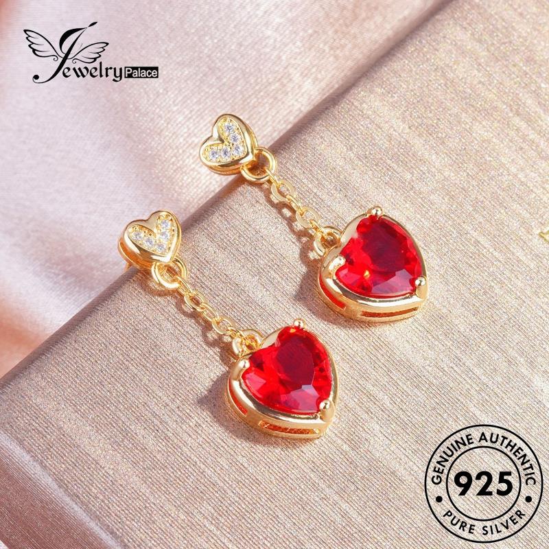 Jewelrypalace Perak Asli Wanita Ruby925 Anting Giwang Tusuk E708