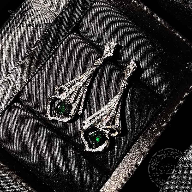 Jewelrypalace Pear Wanita Bentuk Zamrud Asli Stud Perak925 Anting E1129