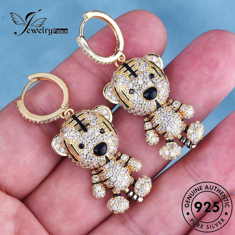 Jewelrypalace925 Anting Hoop Wanita Asli Silver E1283