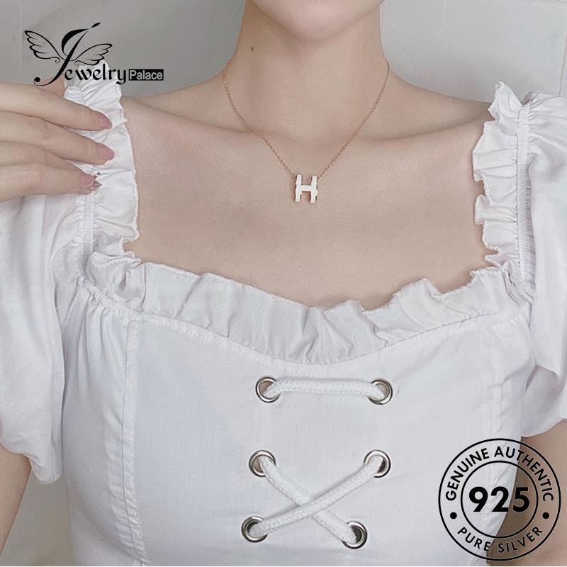 Jewelrypalace Asli H Wanita Stylish Perak925 Kalung Huruf N615