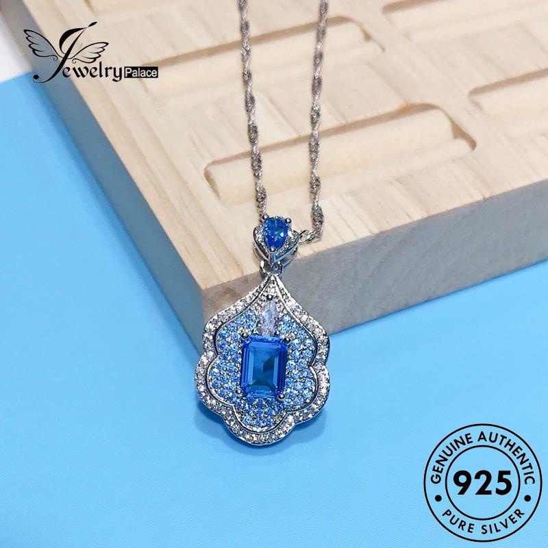 Jewelrypalace Sapphire Asli Wanita Perak925 Fashion Galaxy Kalung N1188