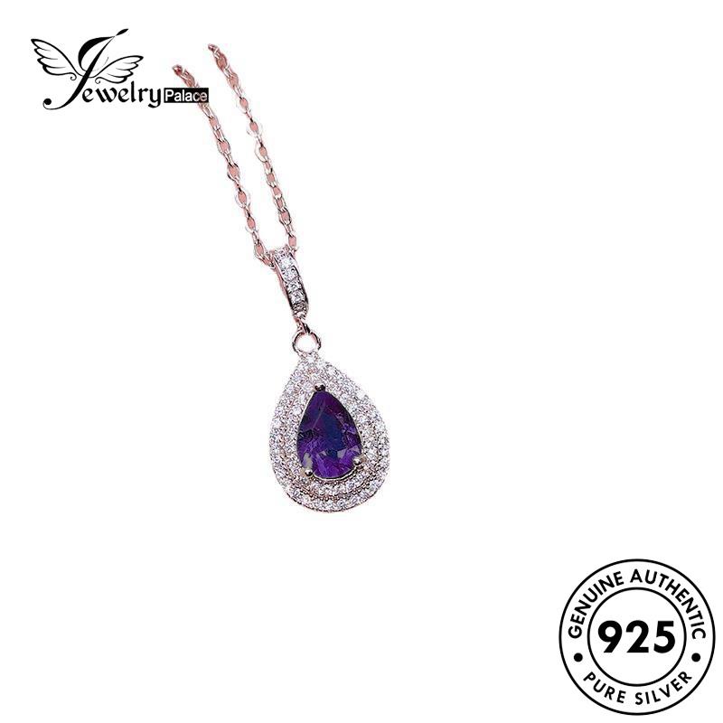 Jewelrypalace Kalung Fashion Perak Asli Amethyst925 Wanita Drop N1261