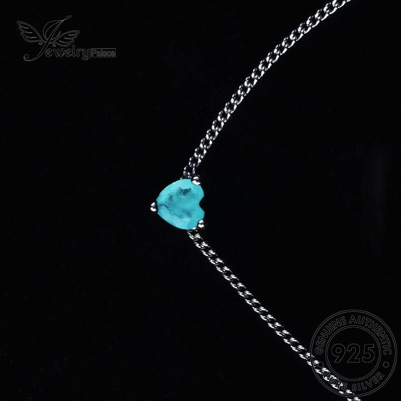 Jewelrypalace Sapphire Kalung Wanita Love Perak925 Kreatif Asli N1227