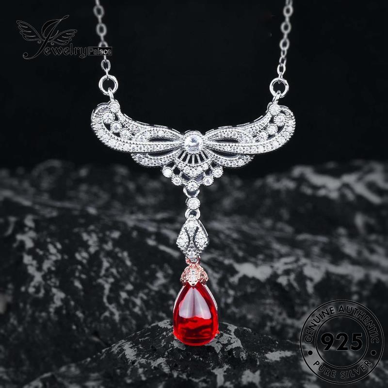 Jewelrypalace Silver Ruby Kalung Fashion Wanita 925sayap Asli Malaikat N1568