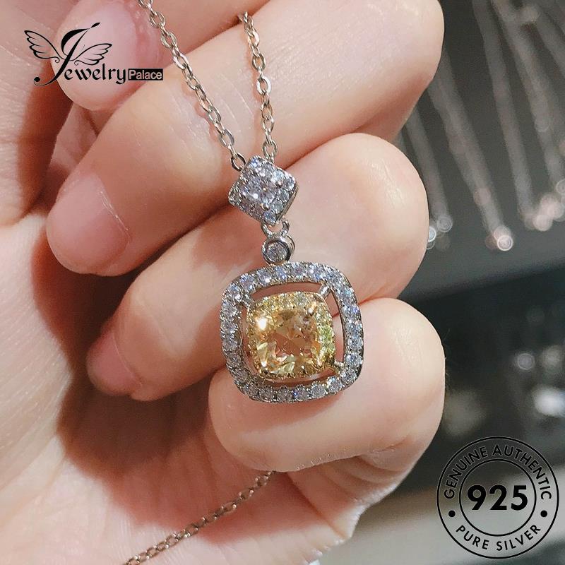 Jewelrypalace Perak925 Asli Citrine Kalung Fashion Wanita Fortune N1546