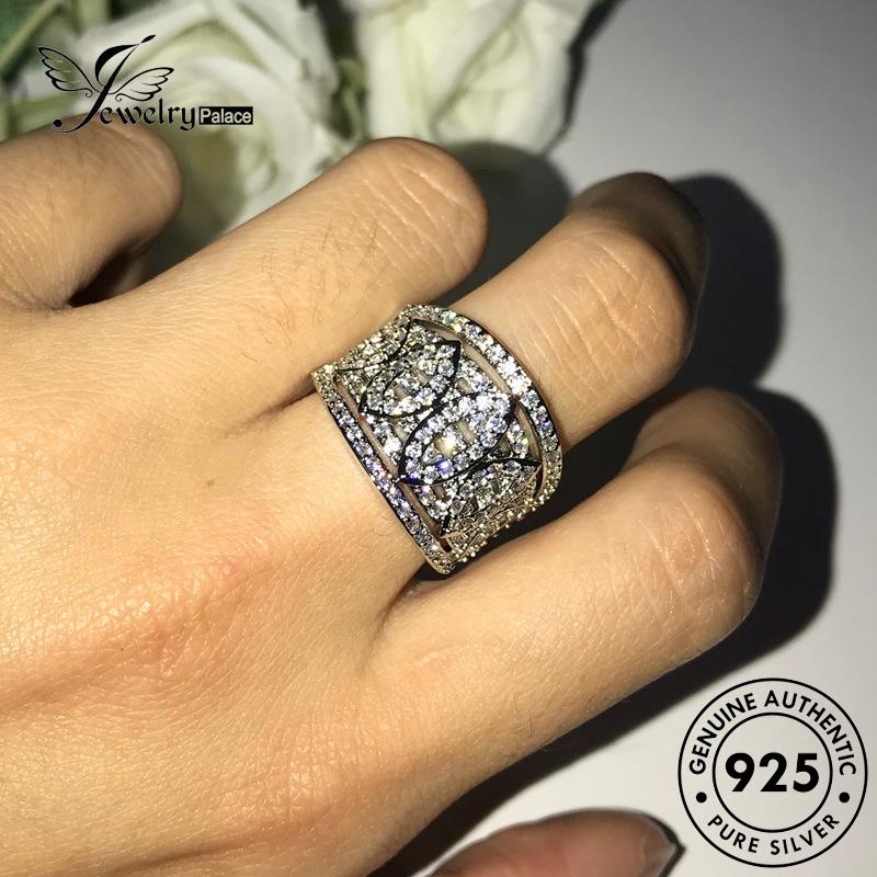 JEWELRYPALACE Sterling Silver Perhiasan Original Cincin Silver Kawin Asli Wanita Diamond Aksesori Murni Nikah Fashion korea Perak Moissanite 925 R1400