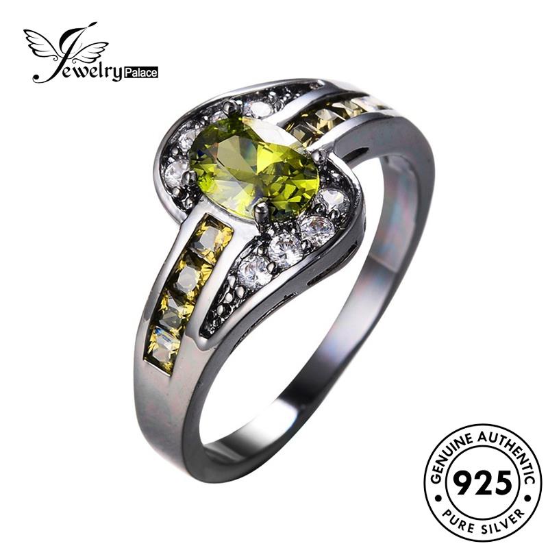 JEWELRYPALACE Perhiasan Aksesori Nikah Sapphire Sterling korea Original Gold Murni Cincin Asli Wanita Silver 925 Perak Creativity Silver Kawin R1113