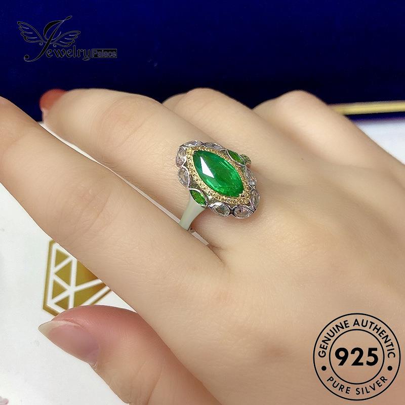 JEWELRYPALACE korea Murni Aksesori Emerald Cincin Asli Horse Perak Wanita Original Creative Kawin Silver Eye Perhiasan Sterling Silver Nikah 925 R2191