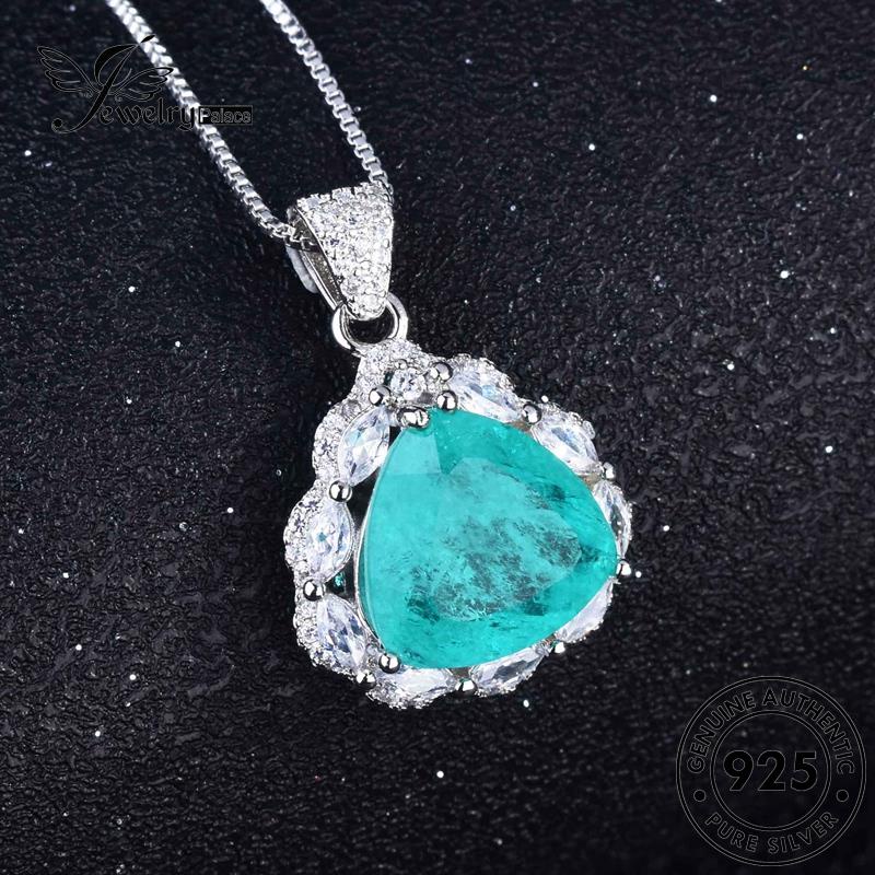 Jewelrypalace Fashion Wanita Kalung Perak925 Set Asli Aquamarine S162