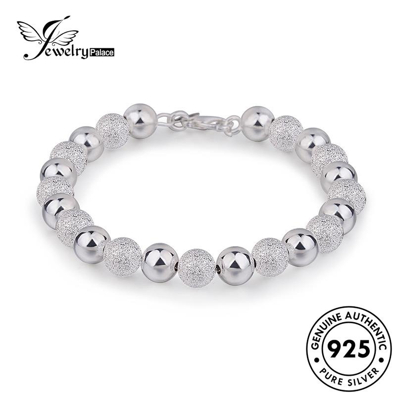 Jewelrypalace Beads Gelang Pasir925 Perak Asli Wanita Simple B594