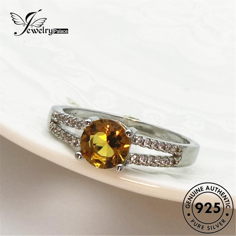 Jewelrypalace Cincin Perak Hollow Berlian Moissanite Simple Wanita925 Asli R219