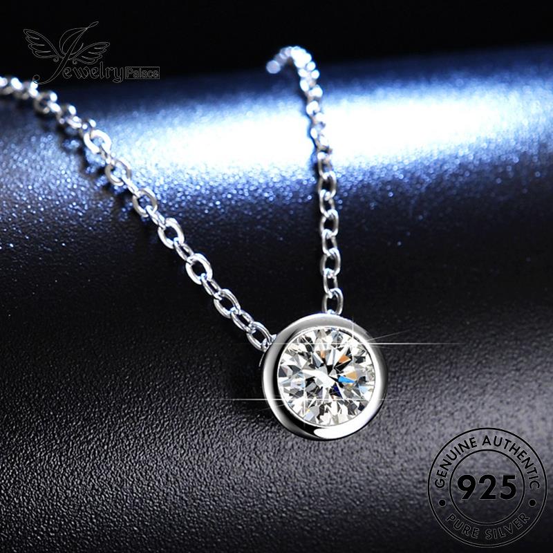 Jewelrypalace Berlian Asli Kalung Wanita Fashion Moissanite Perak925 N78