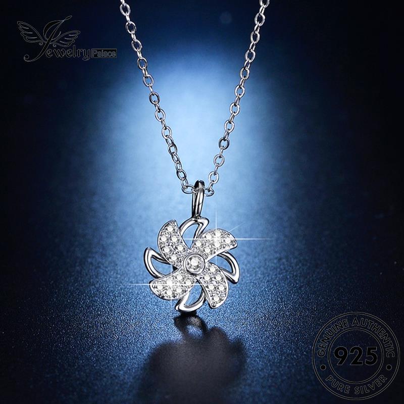 Jewelrypalace Moissanite Kalung Asli Wanita Kreatif Berlian925 Kincir Perak N82