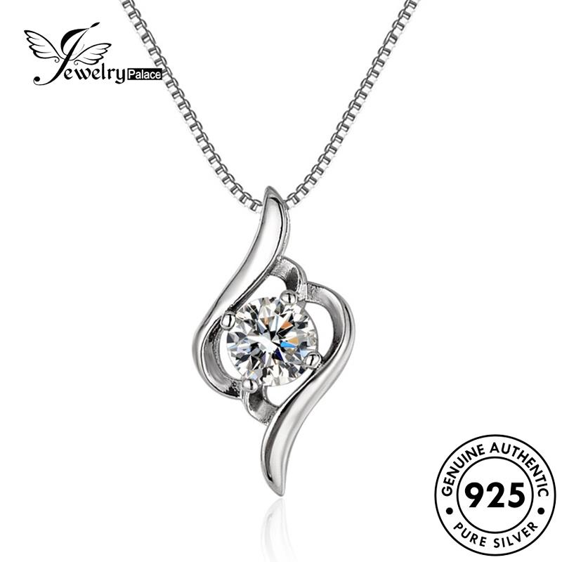 Jewelrypalace Fashion Kalung Hollow Perak Asli Moissanite Berlian Wanita925 N99